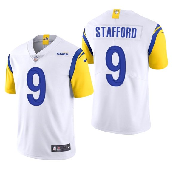 Men Los Angeles Rams #9 Matthew Stafford Nike White Limited NFL Jerseys
